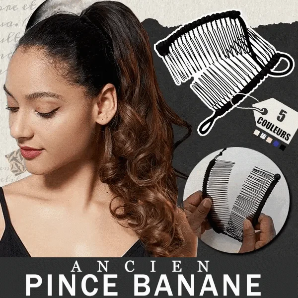 🎁Ventes chaudes - 49% de réduction🔥Pince à cheveux banane extensible vintage