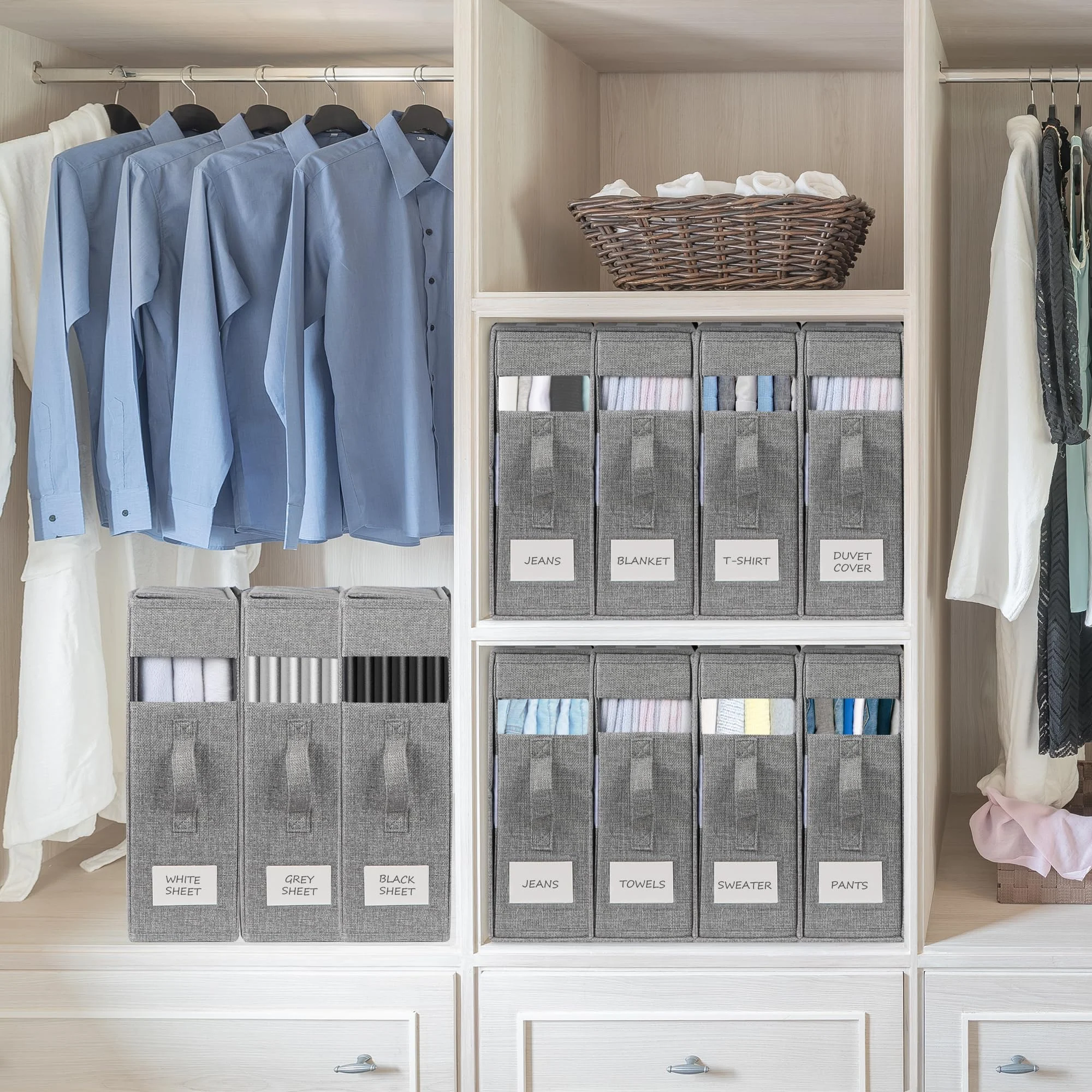 🔥Achetez-en 2, obtenez la livraison gratuite - Conteneurs de rangement pliables pour placard