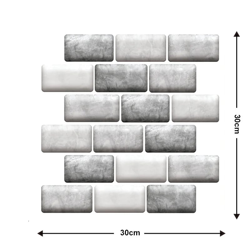 🎉2023 Home Decoration Sale - 48% Off - 10Pcs 3D Peel and Stick Wall Tiles