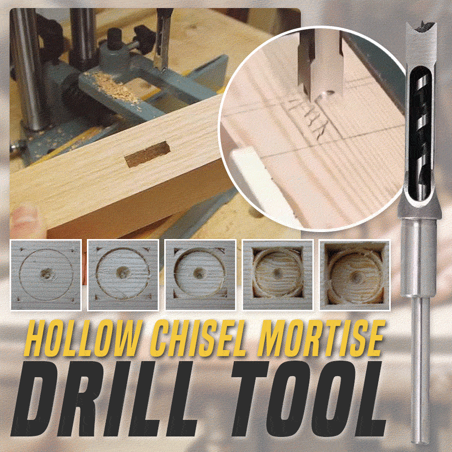 🔥Last Day Promotion - 49% OFF🎁Hollow Chisel Mortise Drill Tool & BUY 4 GET EXTRA 20% OFF