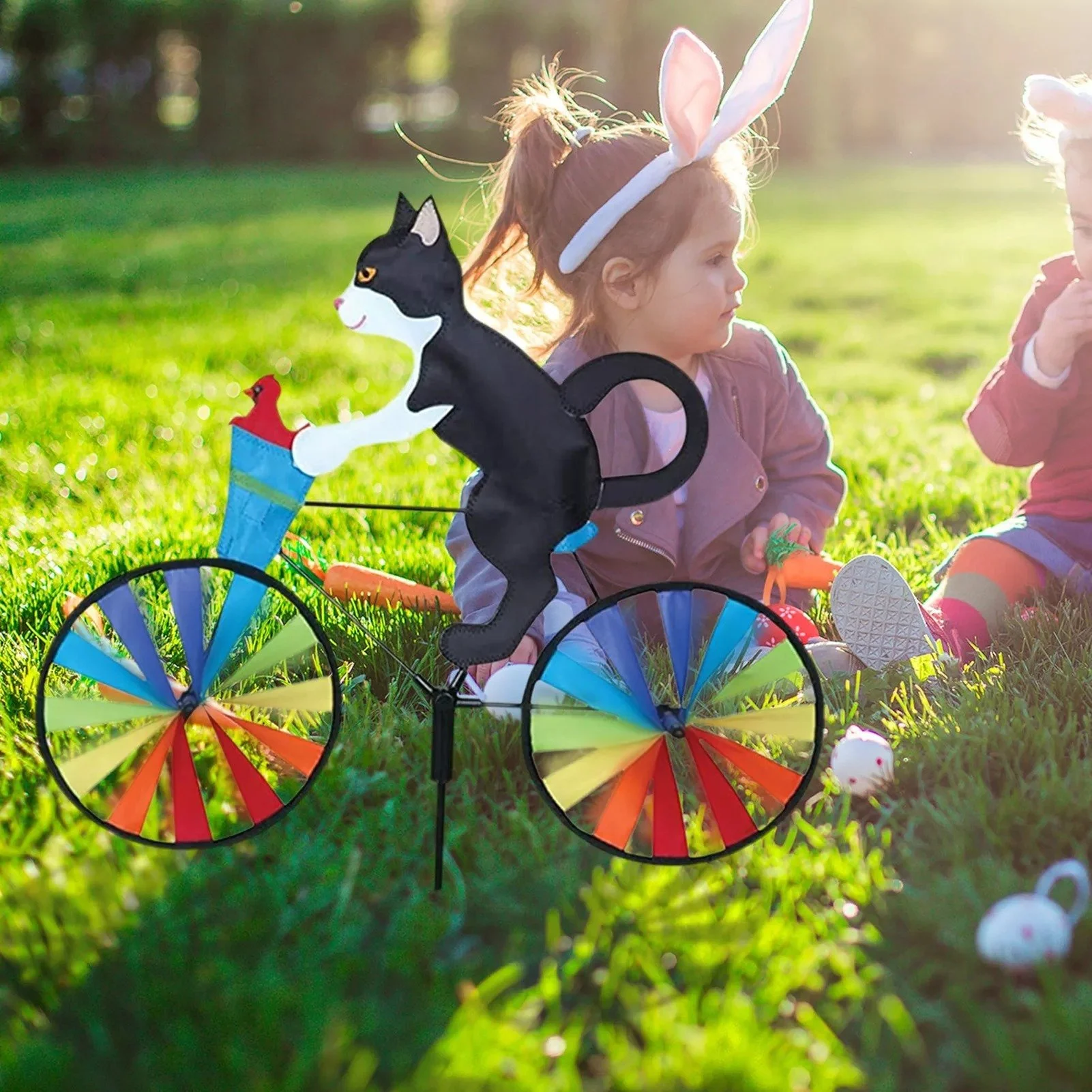 (🔥Hot Sale 48% OFF)Creative Animal Bicycle Wind Spinner - Buy 2 Get Extra 10% OFF & Free Shipping