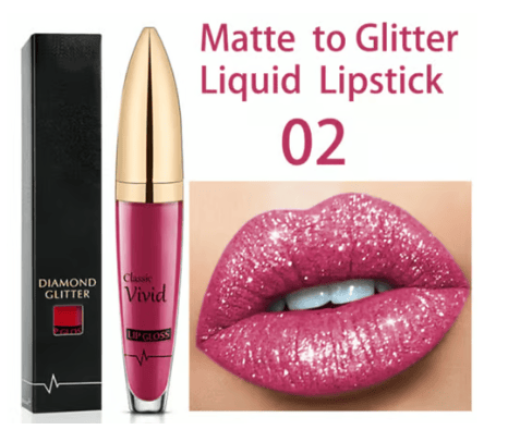 (Hot Sale- SAVE 47% OFF)Diamond Lip Gloss Matte To Glitter Liquid Lipstick Waterproof