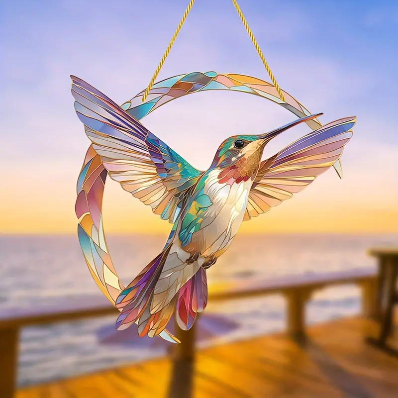 🔥Last Day Promotion 49% OFF🎁Hummingbird Suncatcher Colorful Window Hanging
