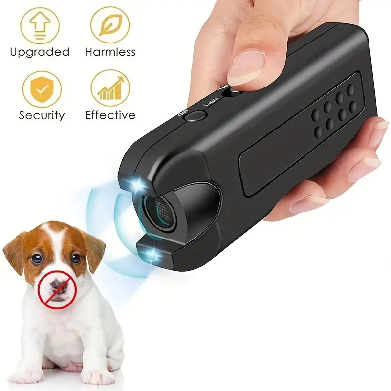 🔥Repellente per cani ad ultrasuoni luminoso con controllo della corteccia portatile🐕