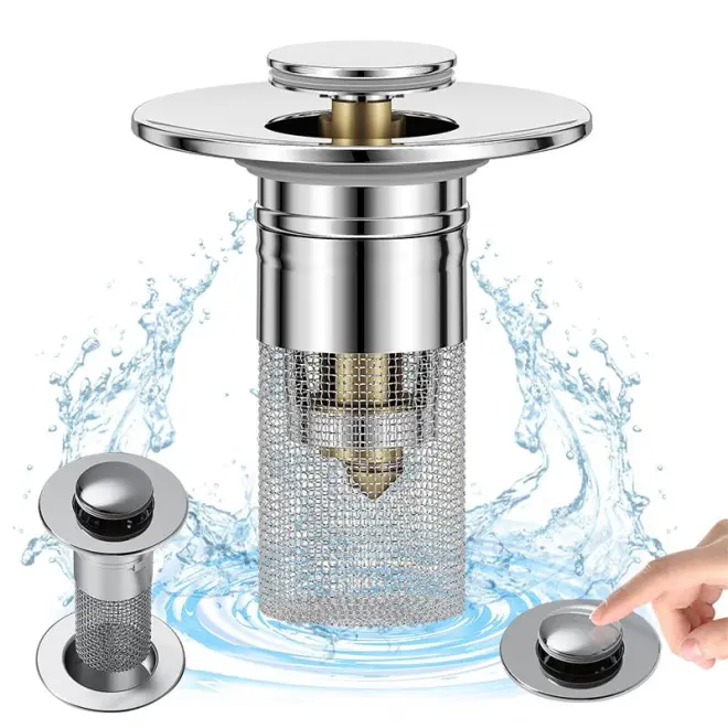 Isolate odor and prevent cockroaches-Stainless Steel Floor Drain Filter