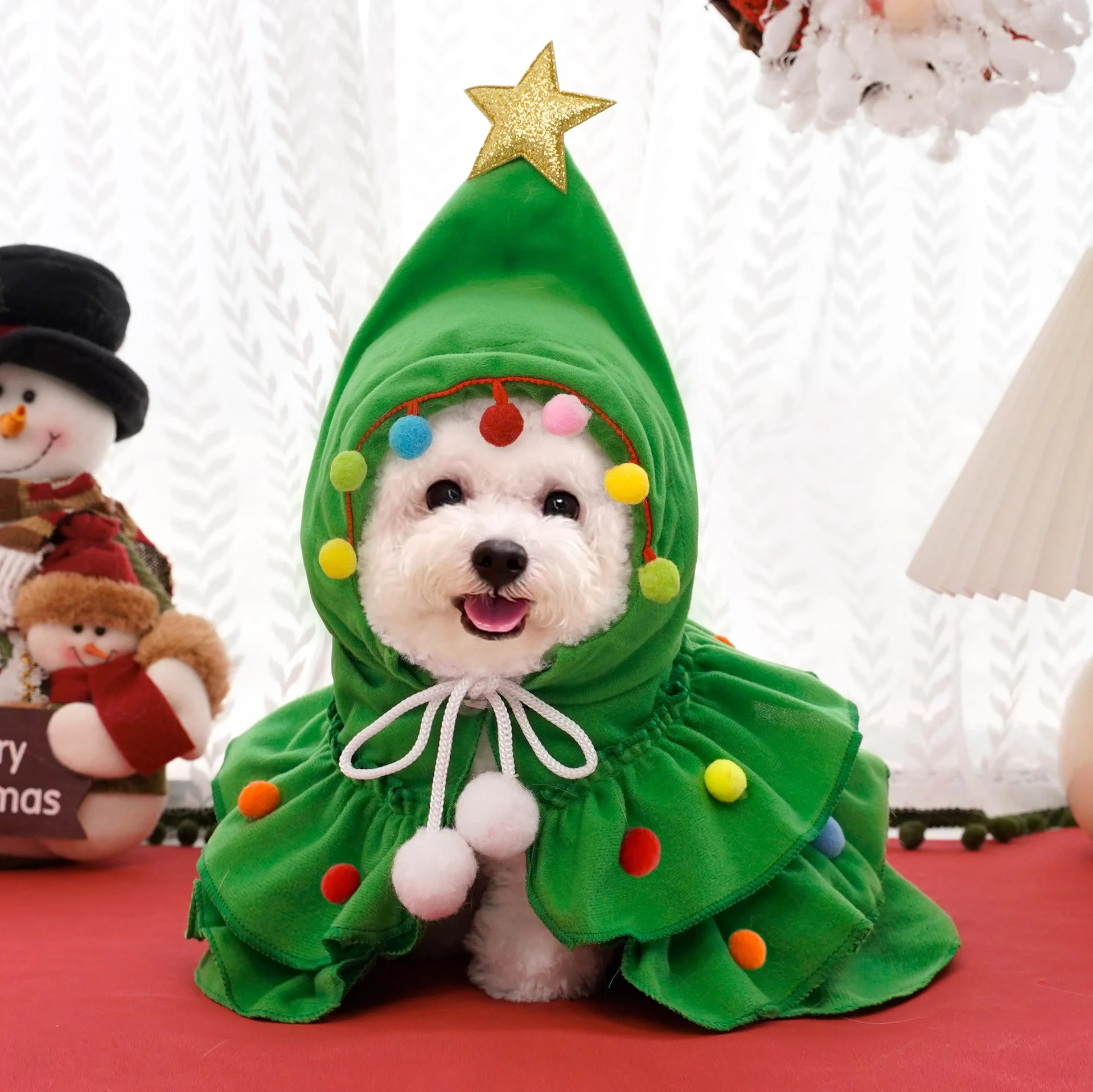 Cozy Christmas Costume for Small Pets – Warm and Festive Holiday Outfit