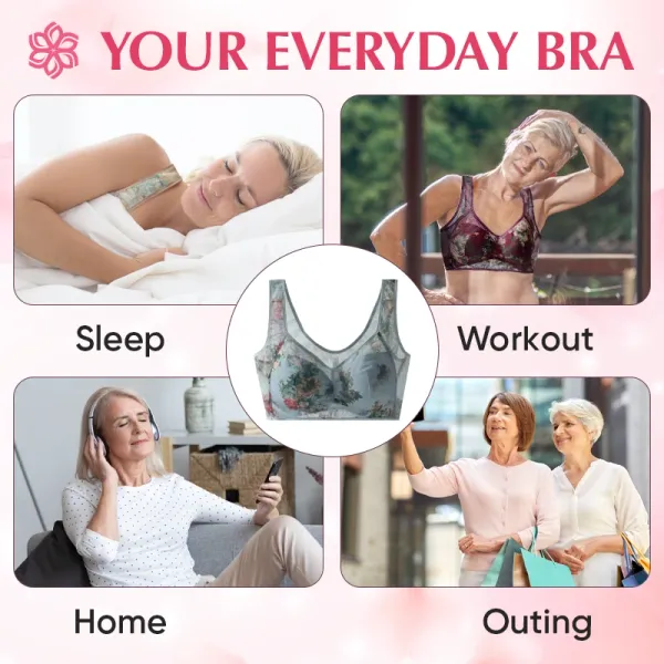 🔥BUY 1 GET 1 FREE🔥 - Lace Buttonless Comfortable Bra(🥳Add 2 items to your cart to enjoy the discount🥳)