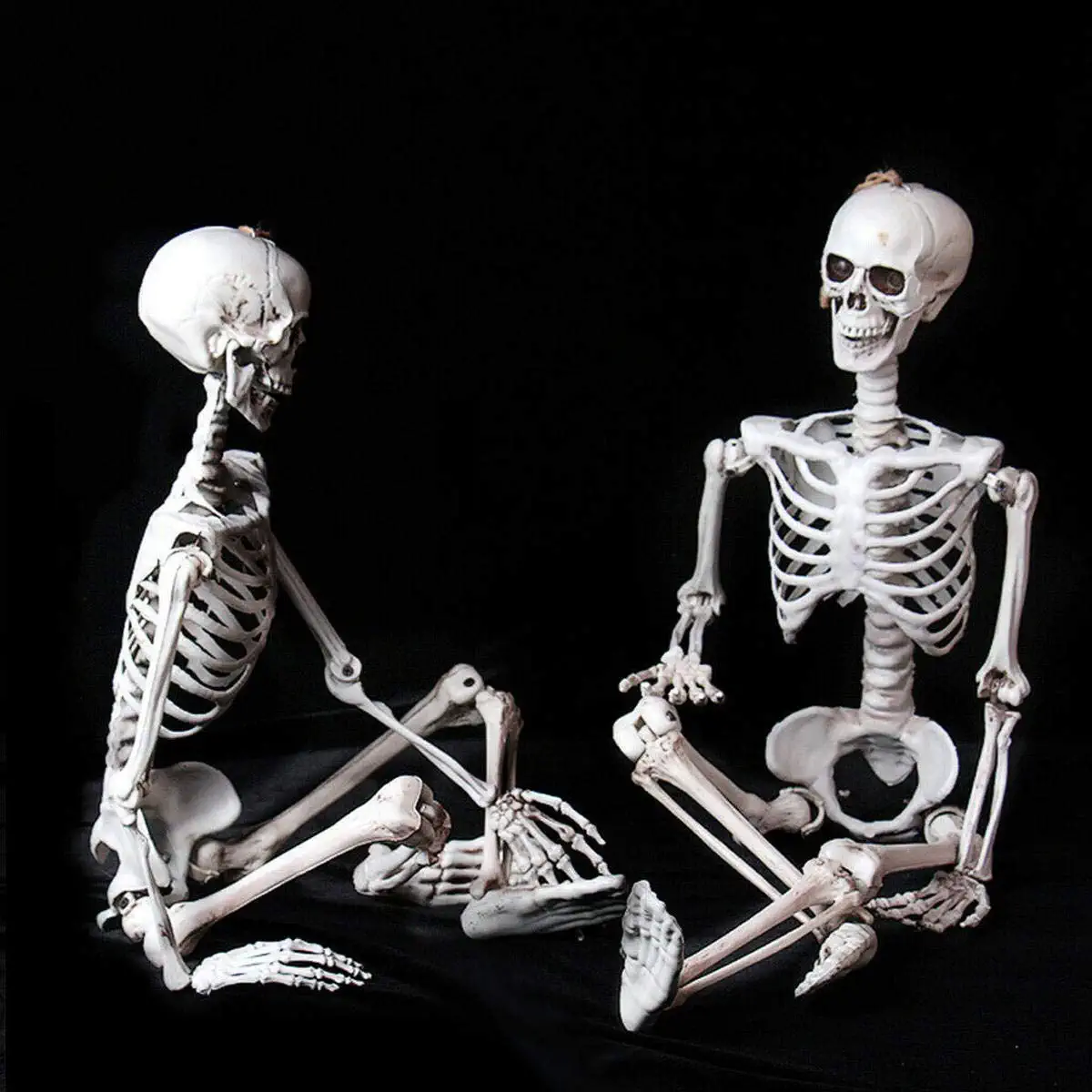 Human Skeleton Scary Bones Poseable Hanging Halloween Prop Party Decorations