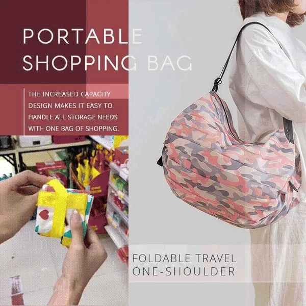 💥Foldable Travel One-shoulder Portable Shopping Bag & Buy 3 Free Shipping