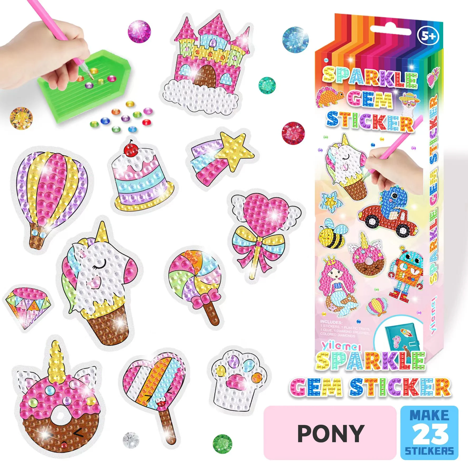 🔥2023 New Year Hot Sale 48% OFF🔥DIY children's free stick cartoon diamond painting - Buy 3 Free Shipping