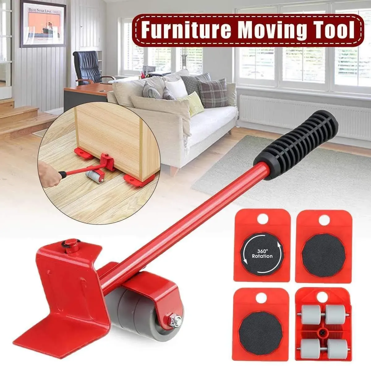 😍Hot sale 50% Off ✨Furniture Lift Mover Tool Set🛋️🏋️♀Buy 2 Free Shipping