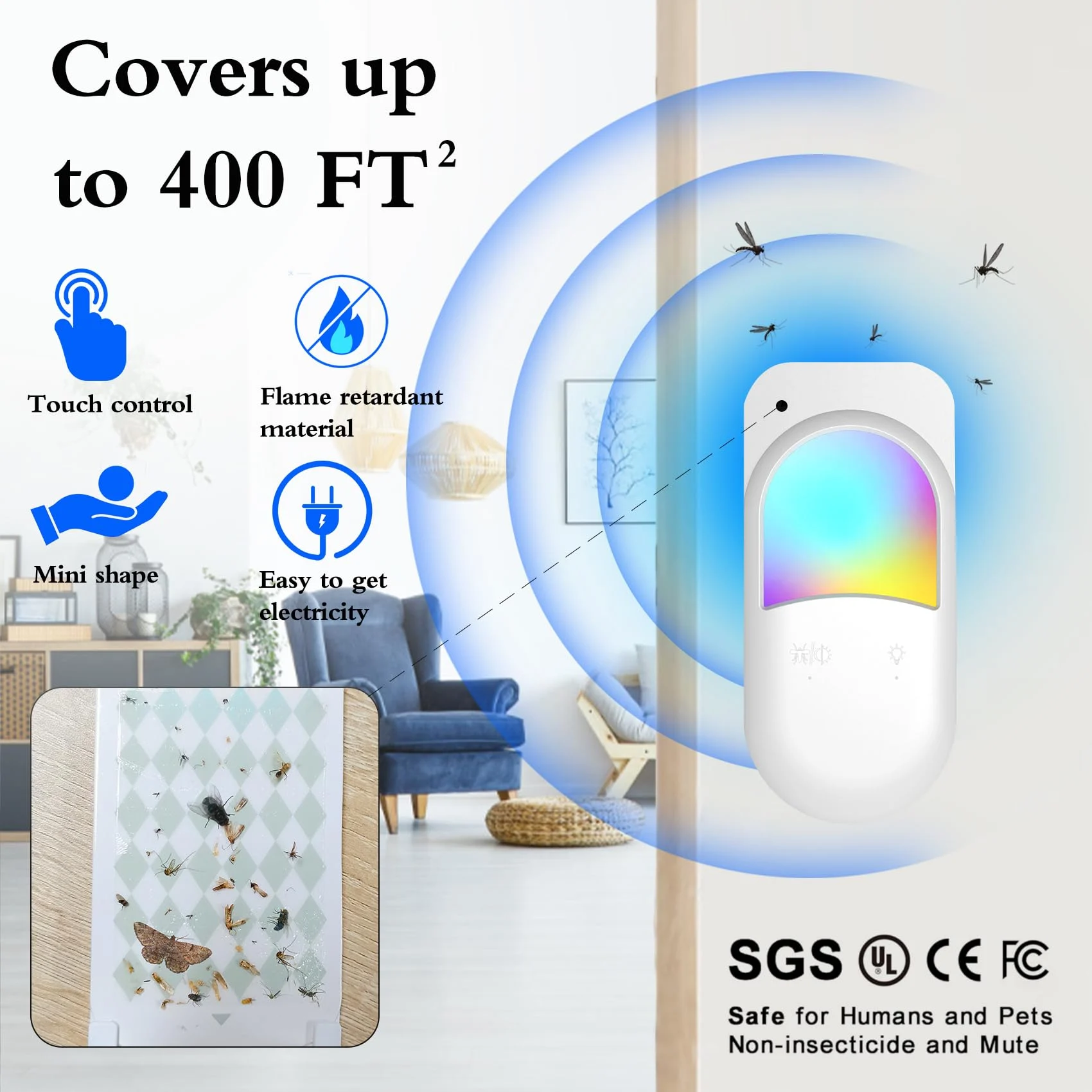 SUMMER HOT SALE 49% OFF💥Indoor Flying Insect Trap Plug-in Mosquito Killer