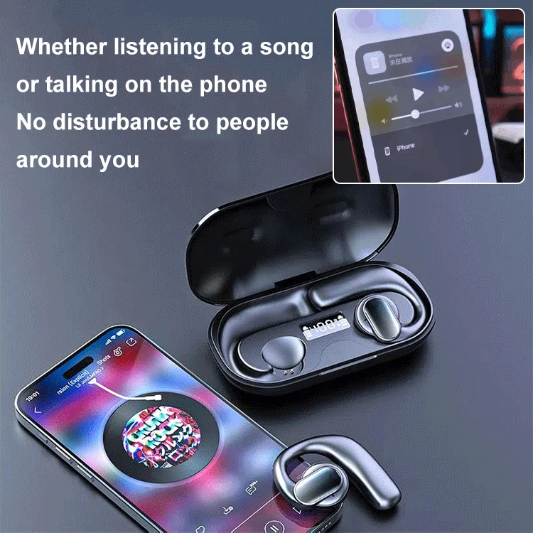 🔥 🎁2023-Christmas Hot Sale🎁 49%🔥TWS wireless bone conduction digital Bluetooth earbuds