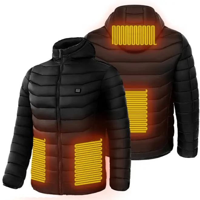 🔥🔥Last 4 hours 57% OFF-Black technology three-speed adjustable heating winter down jacket