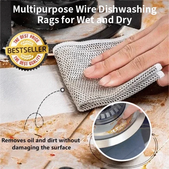 🌱 SPRING CLEANING SALE 49% OFF🔥Multipurpose Wire Miracle Cleaning Cloths👍EACH JUST $0.99 ONLY TODAY