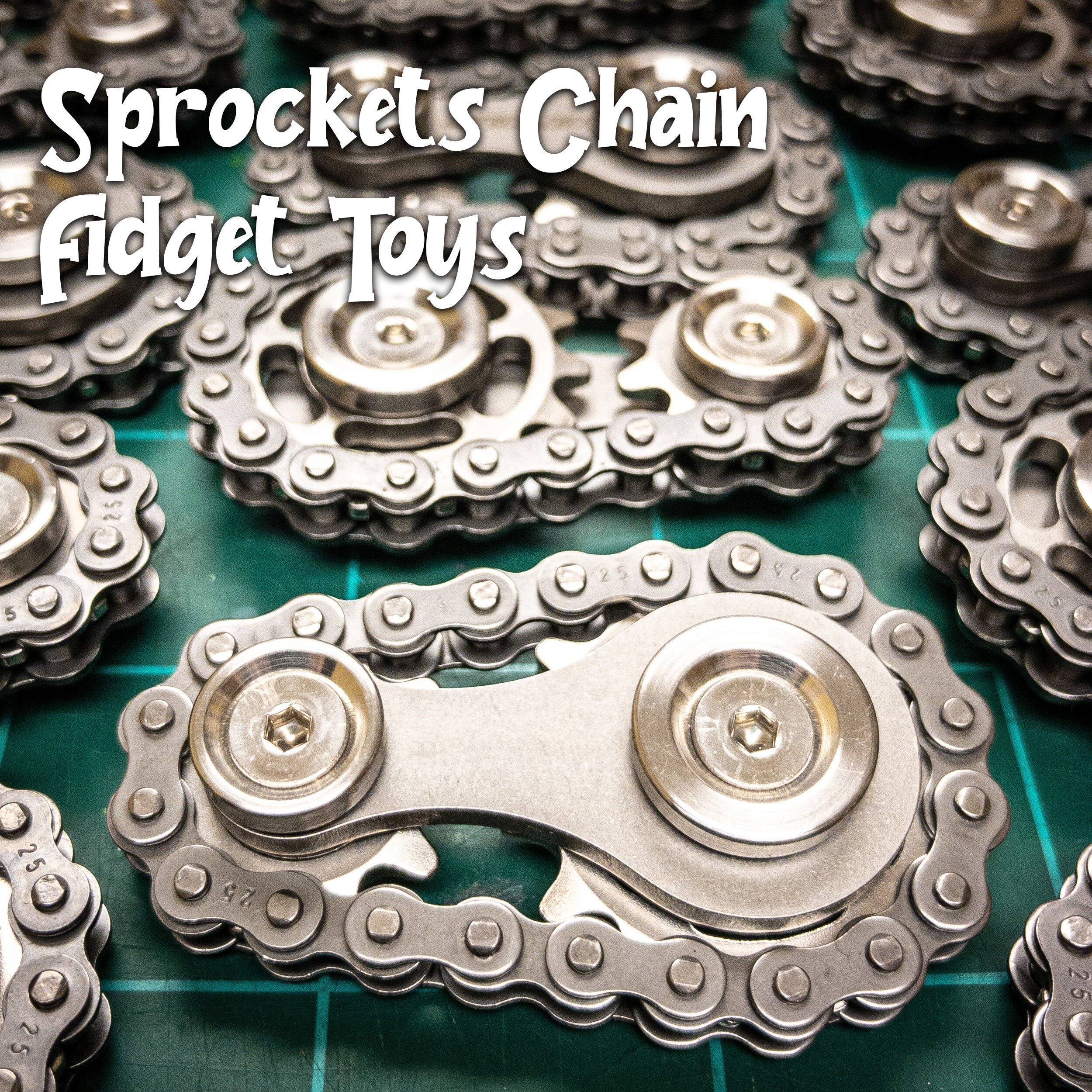 🔥Early Christmas Sale - 50% OFF) 🎄Sprockets Bicycle Chain Fidget Spinner Toys-Buy 2 Free Shipping