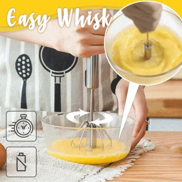🔥BIG SALE - 47% RABATT🔥Halbautomatischer Schneebesen aus Edelstahl - KAUFEN SIE 2 UND ERHALTEN SIE 2 GRATIS
