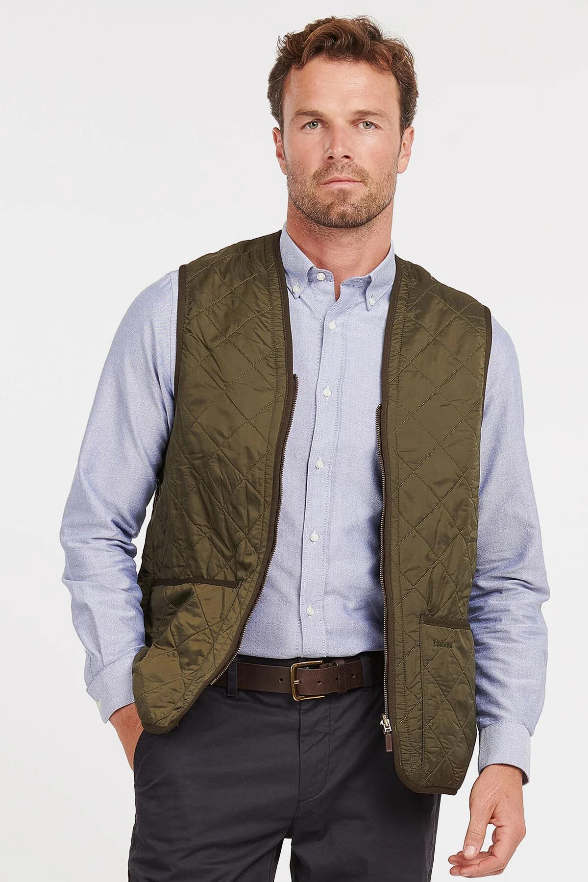 Polarquilt Waistcoat/Zip-In Liner - OLIVE