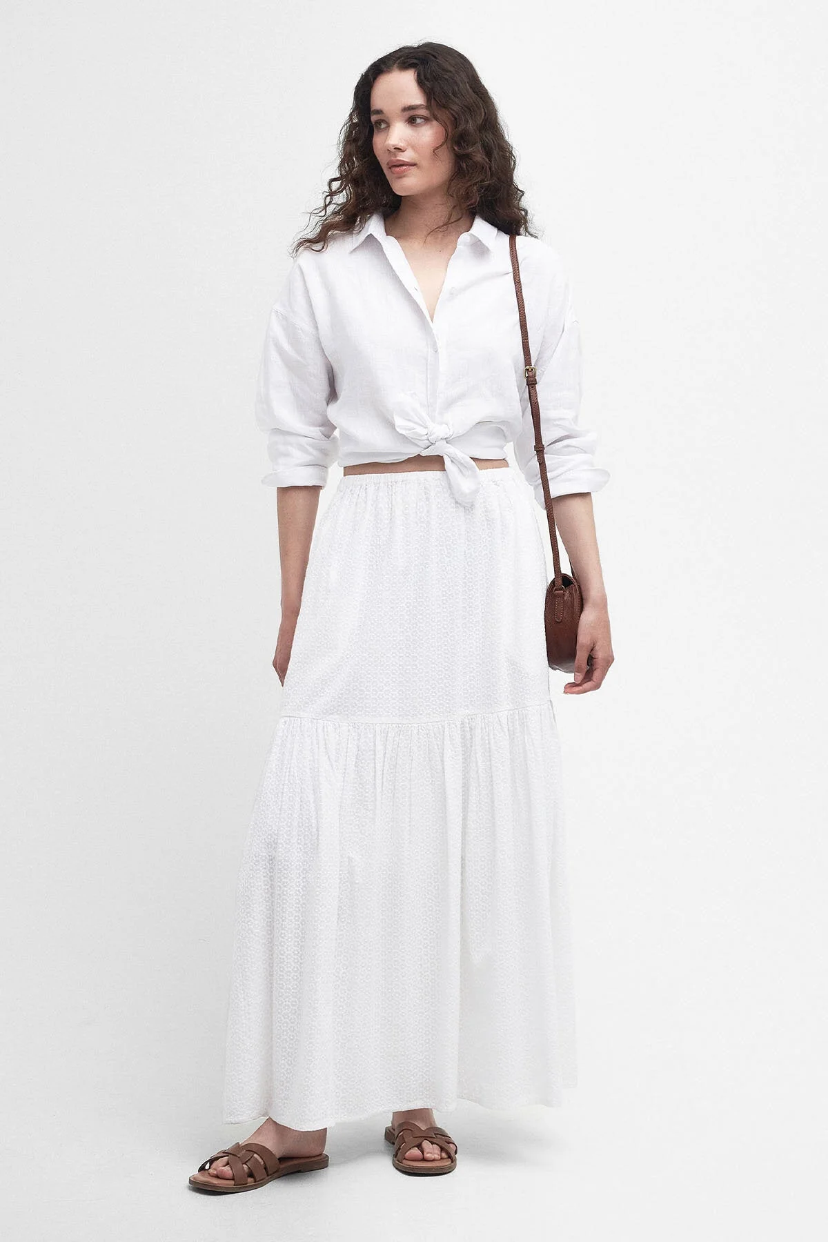 Kelley Midi Skirt - WHITE