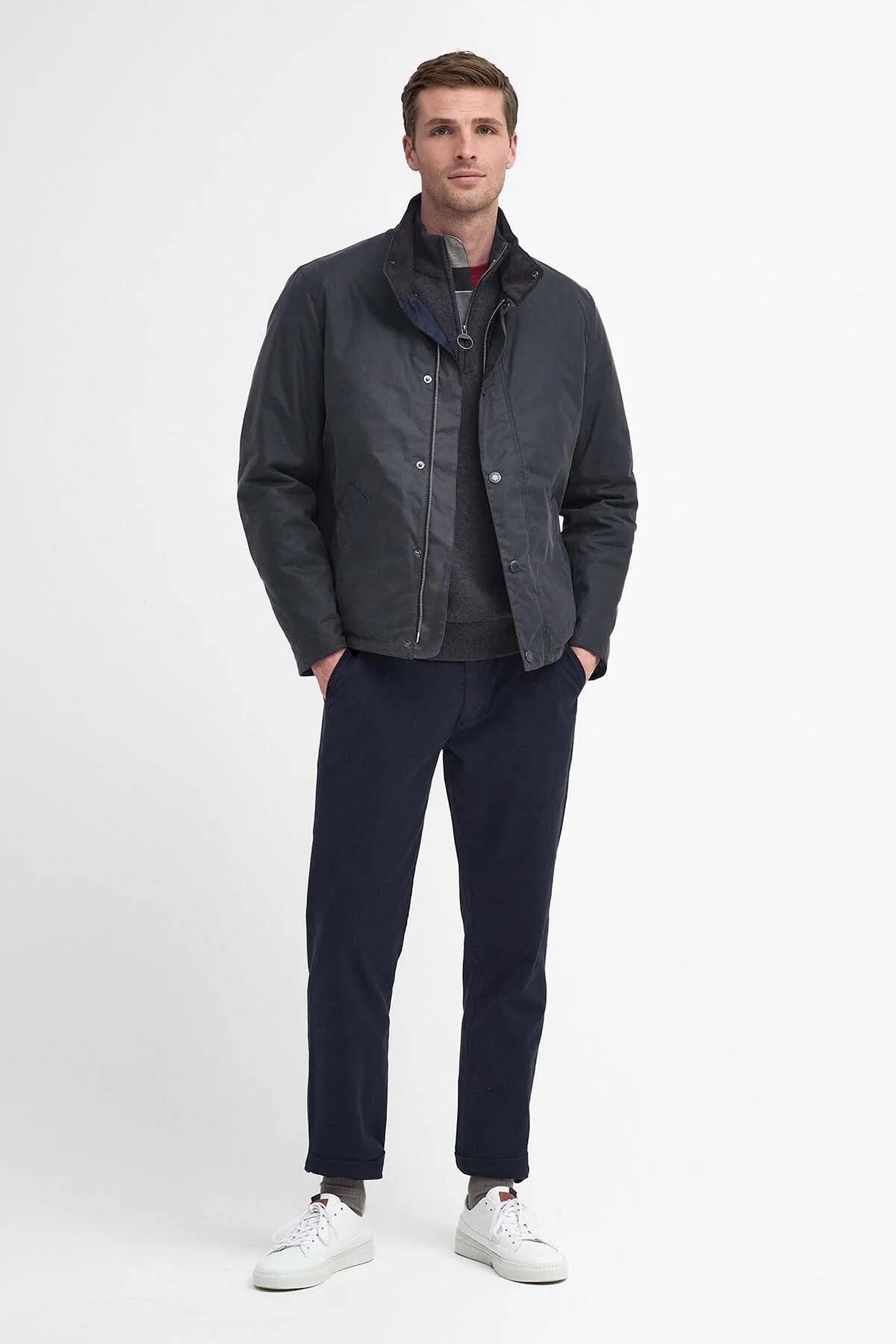 Tarnport Waxed Jacket - GREY