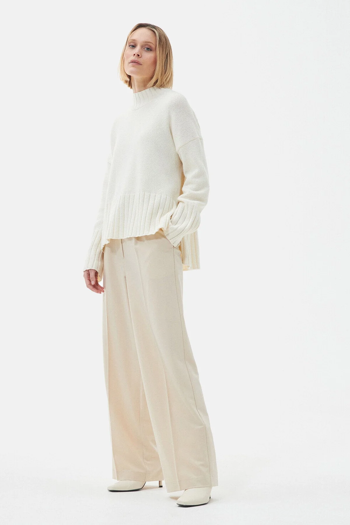 Winona Knitted Jumper - ANTIQUE WHITE