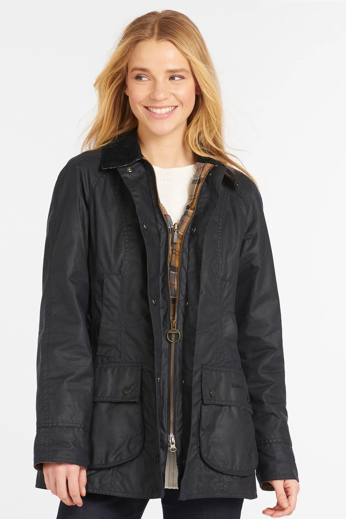 Beadnell Wax Jacket - NAVY