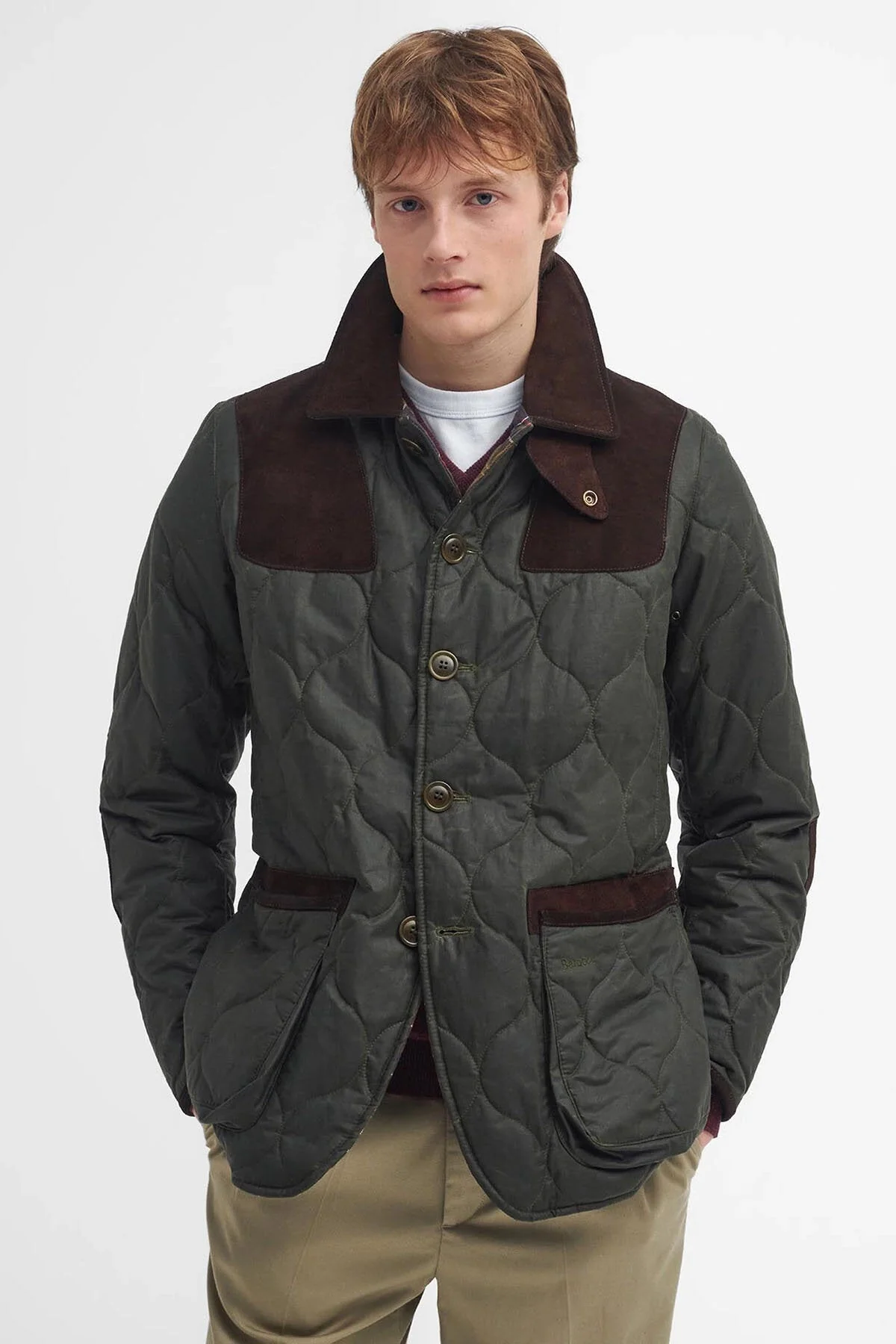 Sporting Quilted Waxed Jacket - ARCHIVE OLIVE