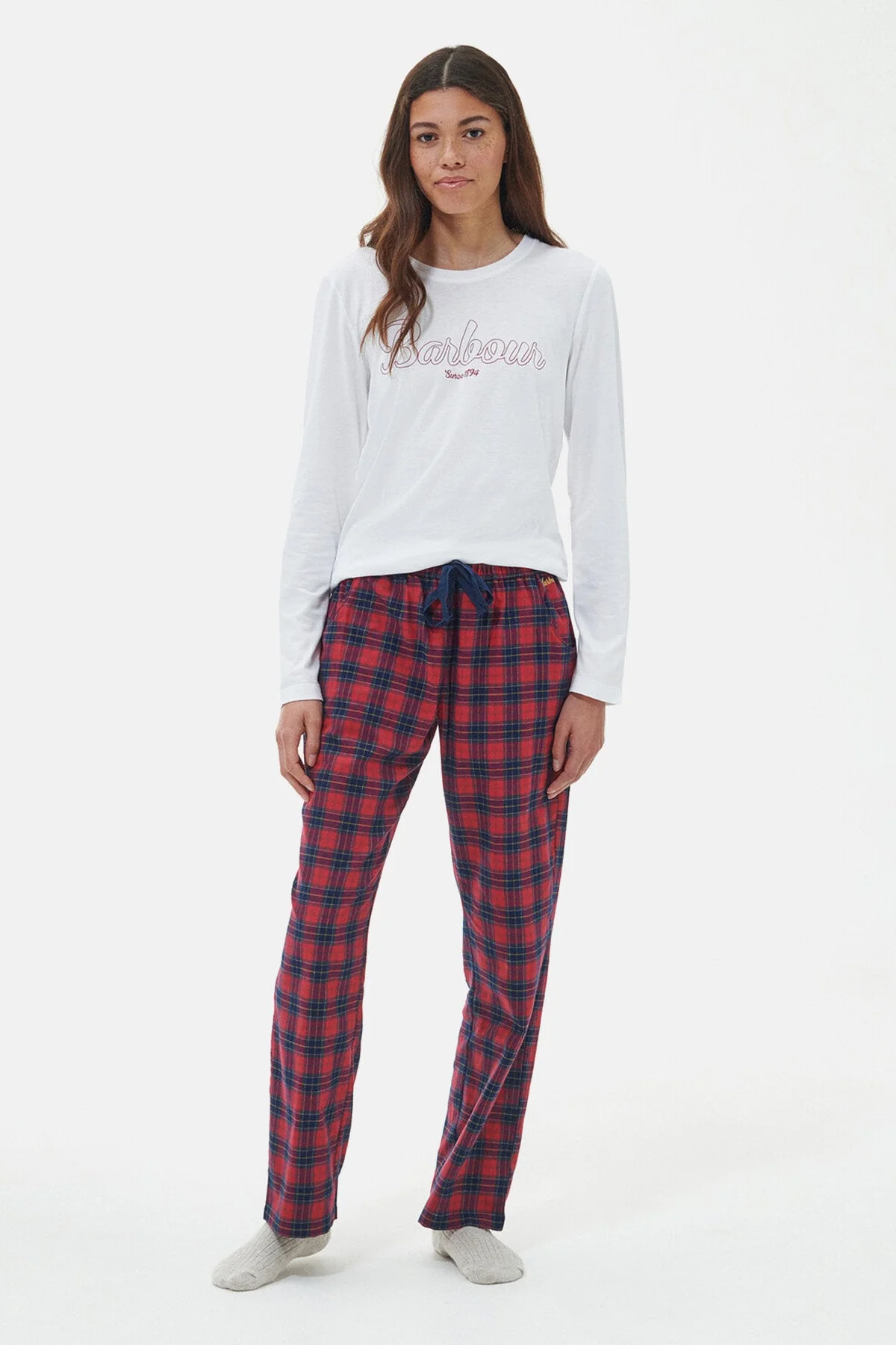 Phoebe pyjama set - SMALL RED TARTAN