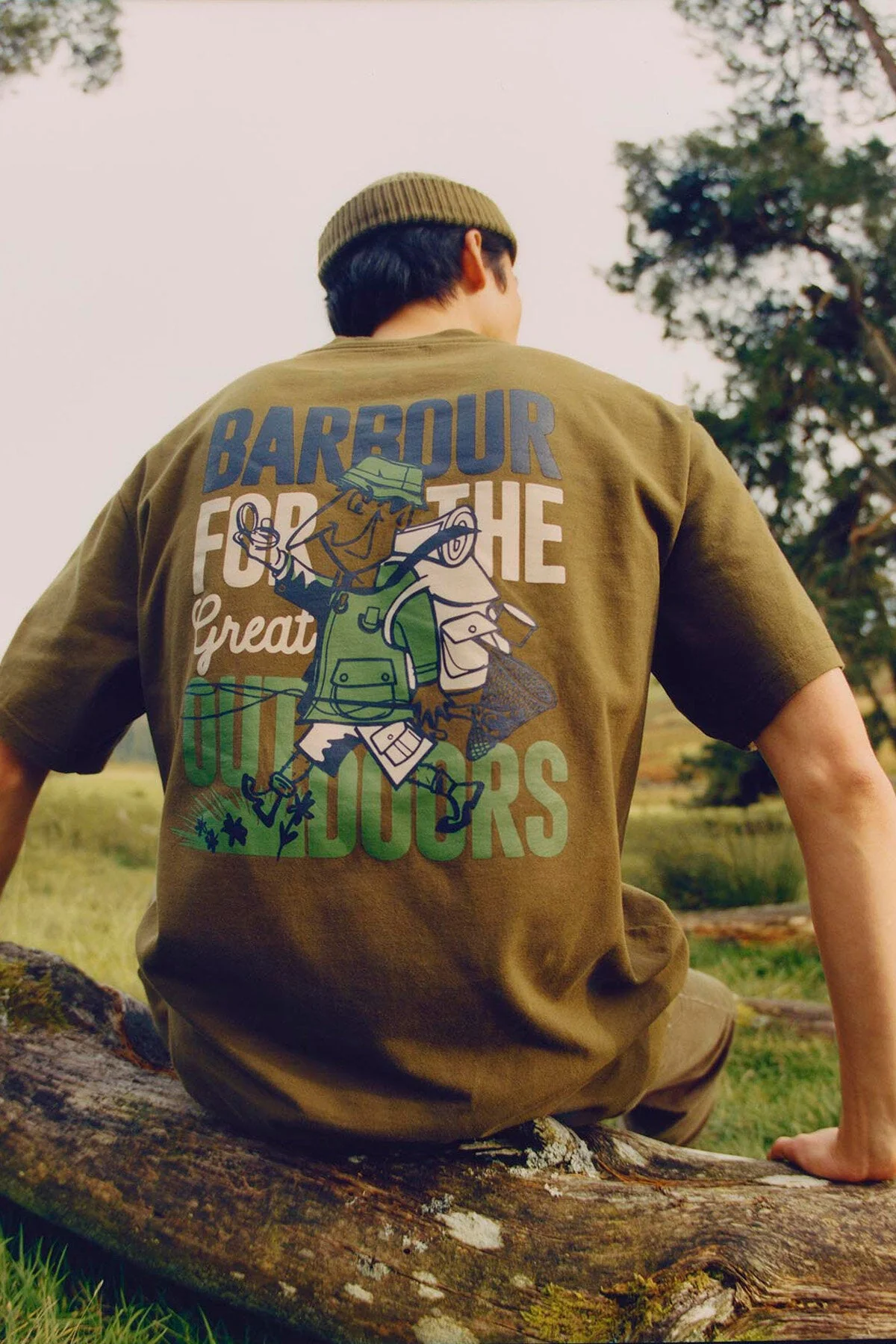 Leonard Oversized Graphic T-Shirt - LIGHT SAGE