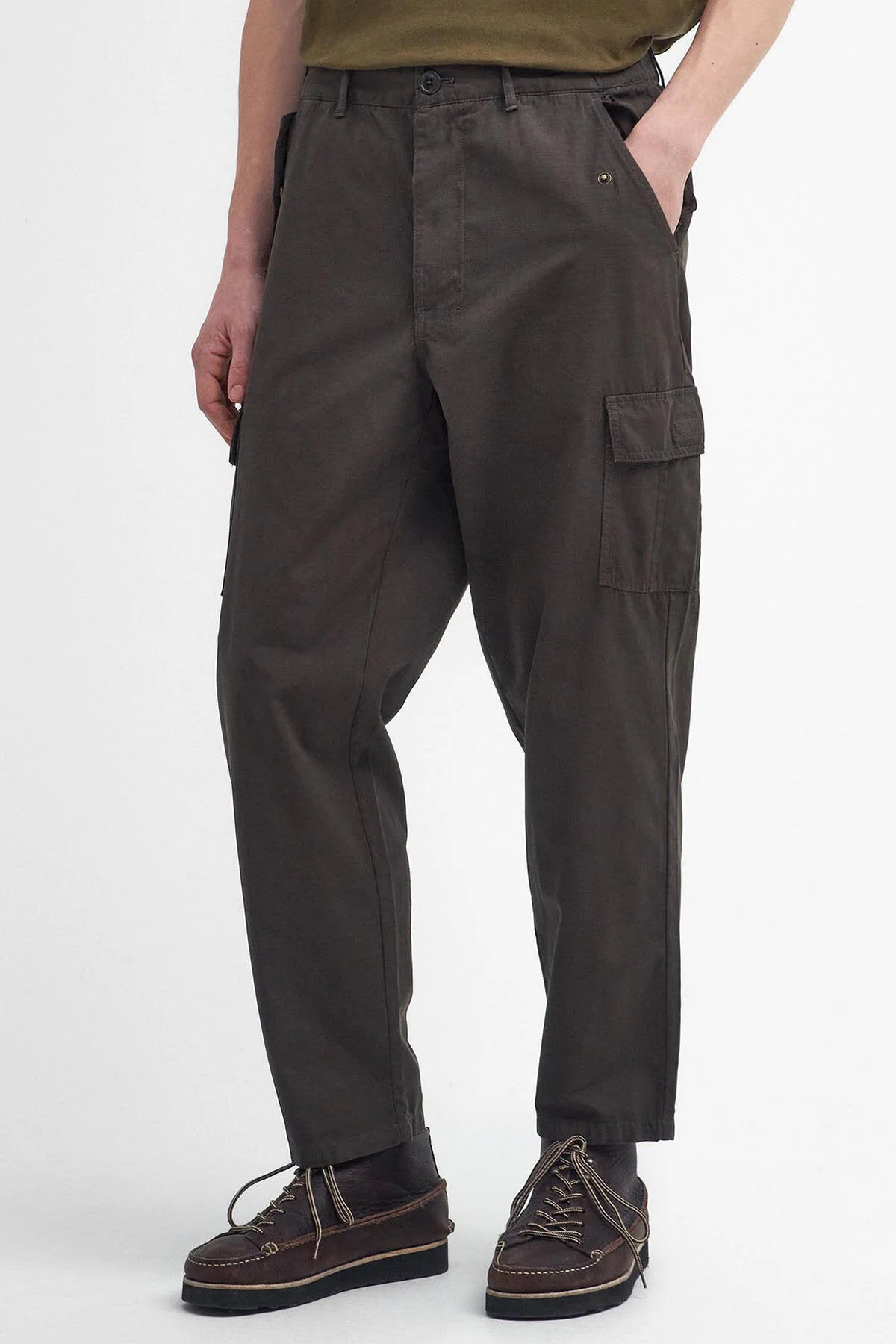 Portland Ripstop Cargo Trousers - BLACK/OLIVE