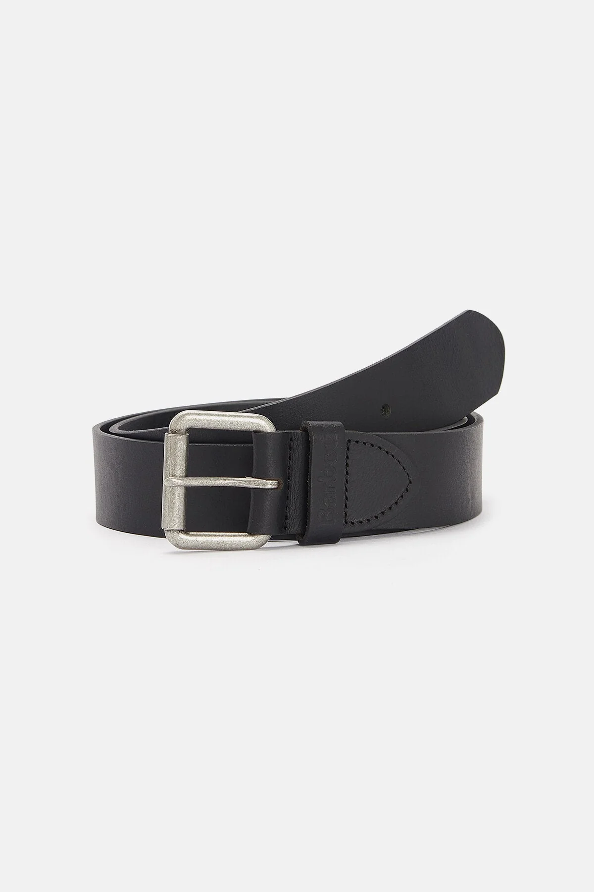 Matt Leather Belt - BLACK
