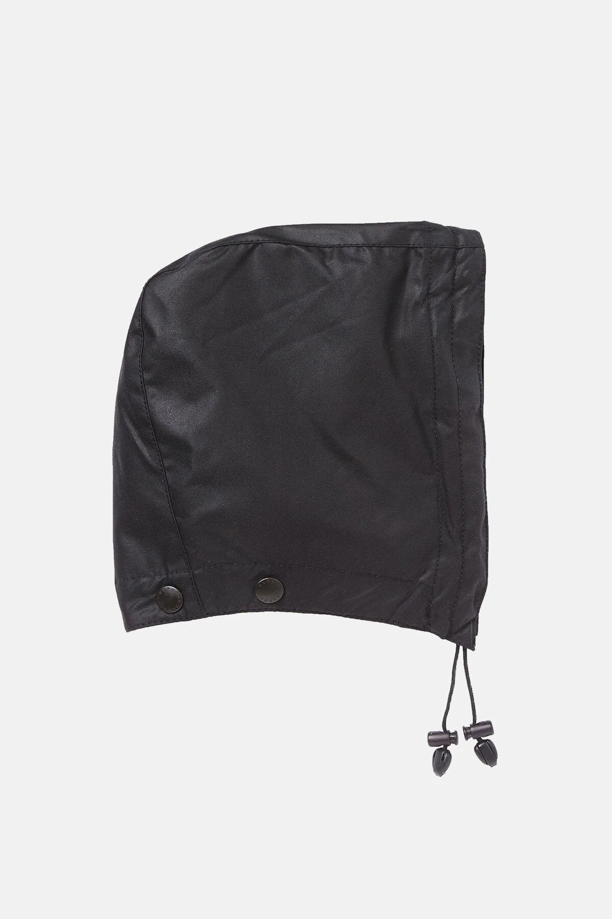 Waxed Cotton Hood - BLACK