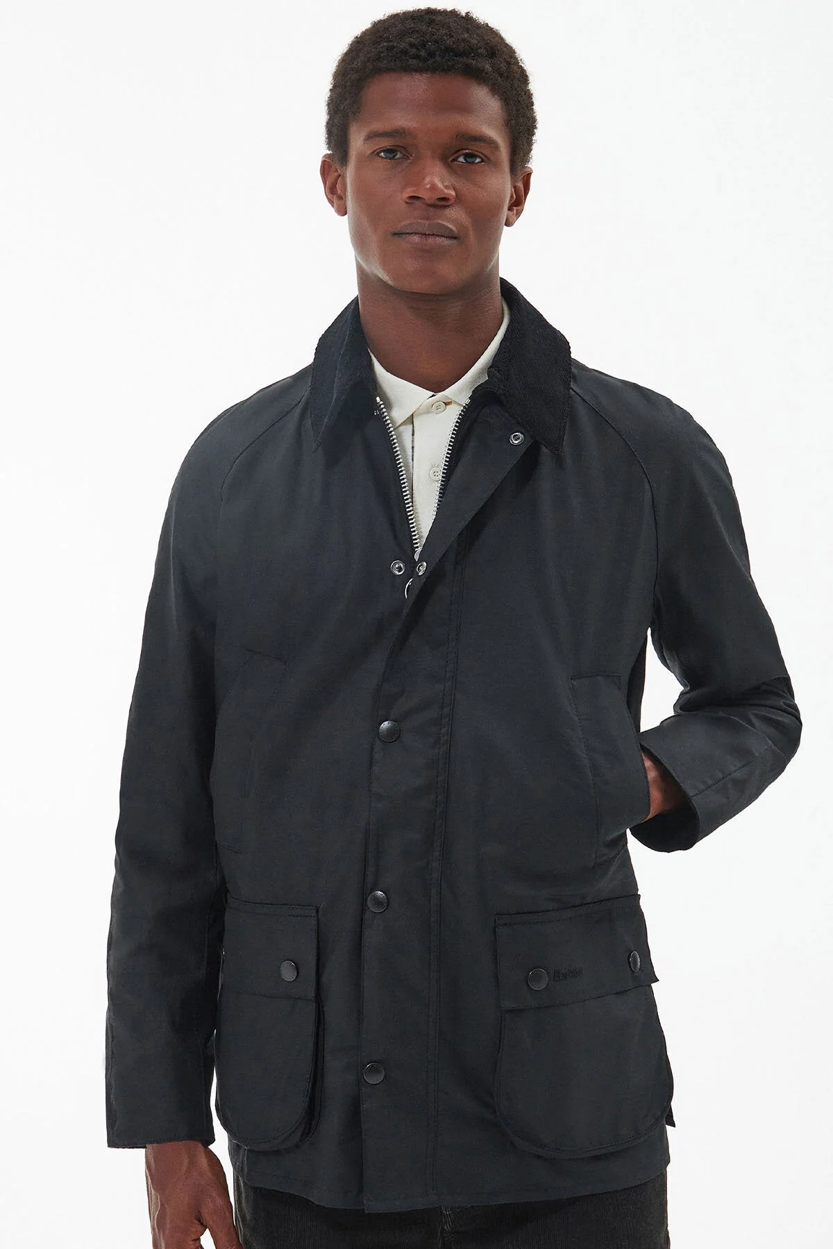 Ashby Wax Jacket - BLACK/CLASSIC