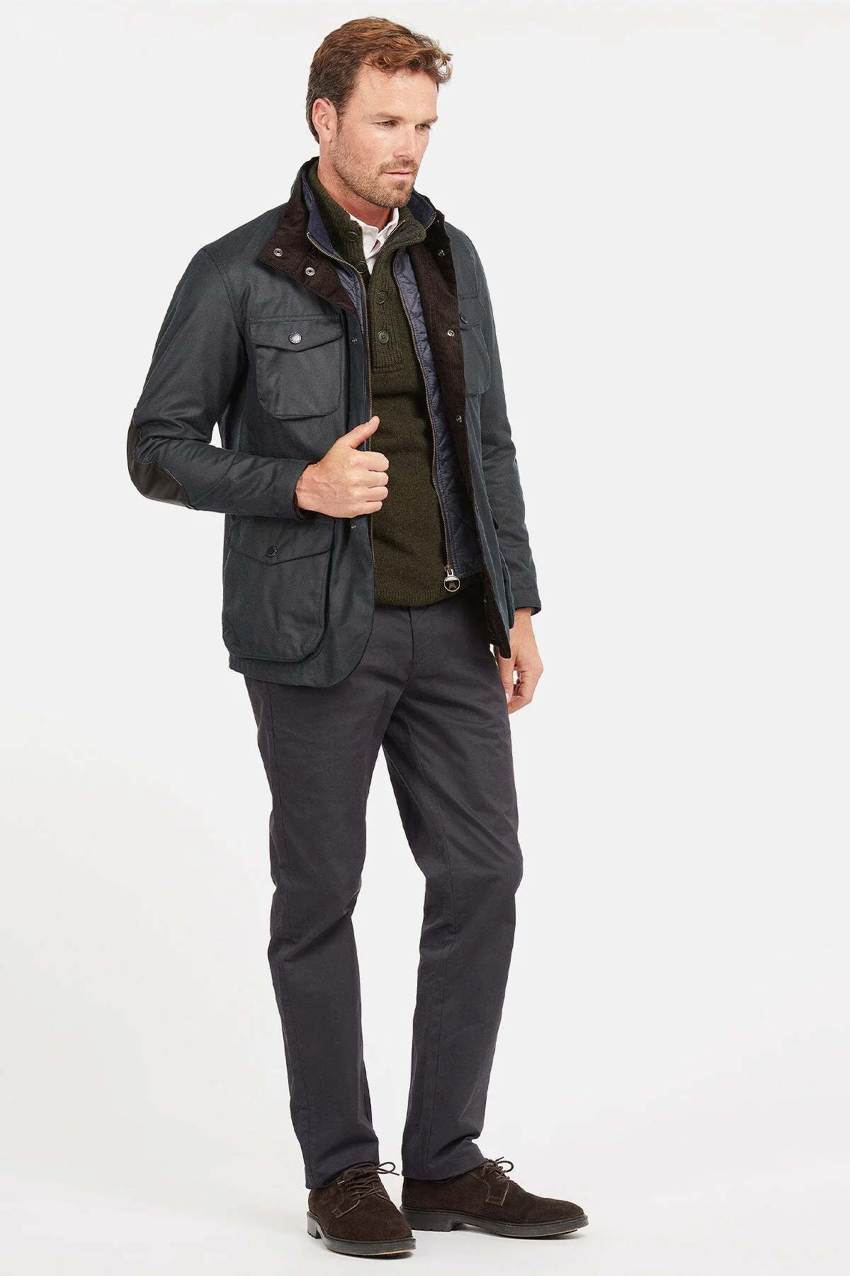 Ogston Wax Jacket - NAVY