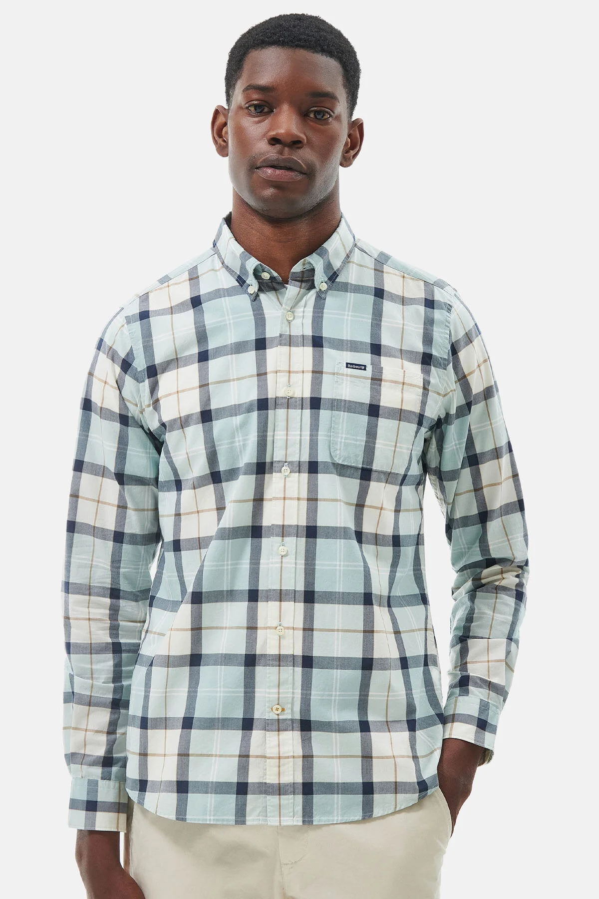 Rawley shirt - BLUE CHALK TARTAN