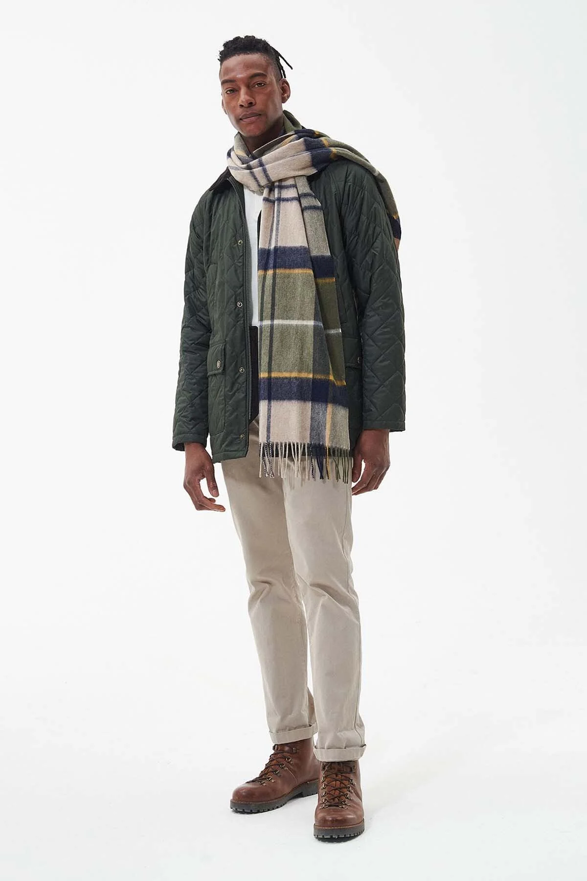 Carrbridge Tartan Scarf - FOREST MIST TARTAN