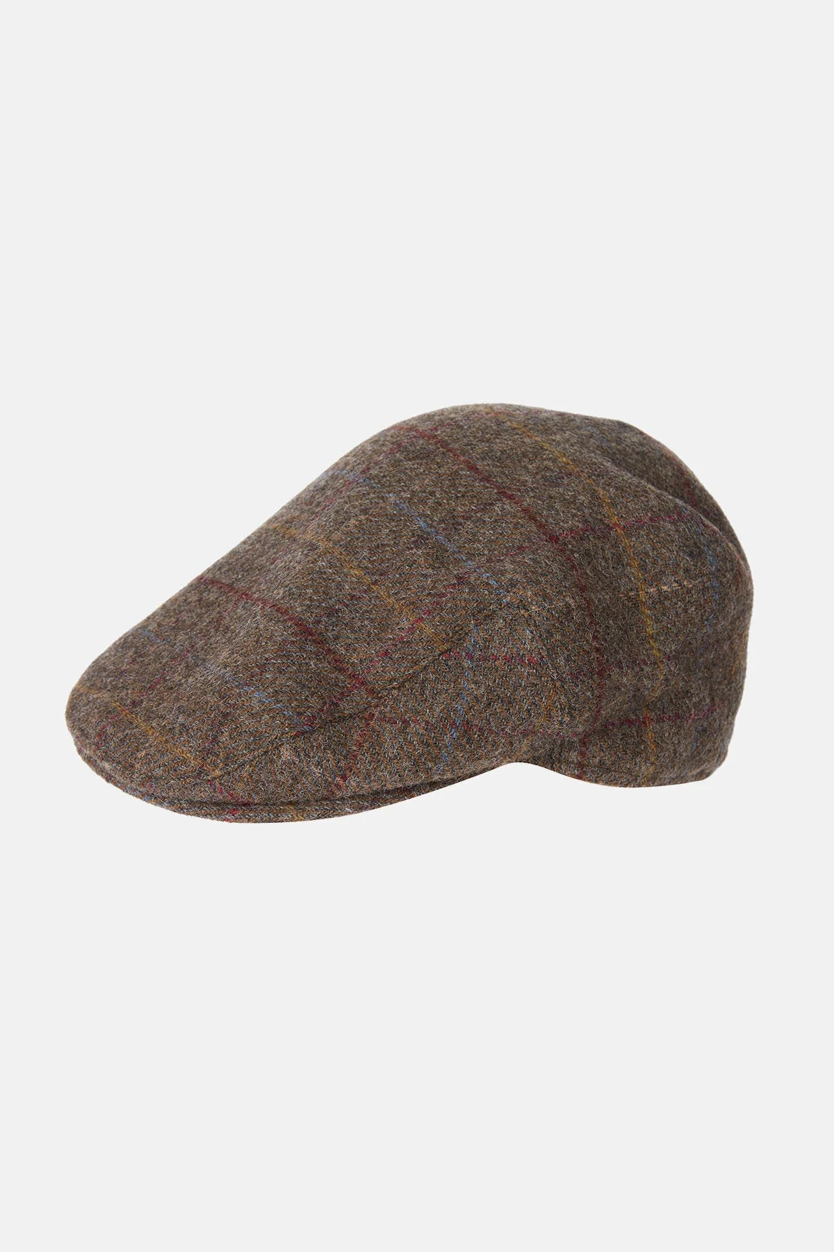 Crieff Flat Cap - OLIVE/BLUE/RED