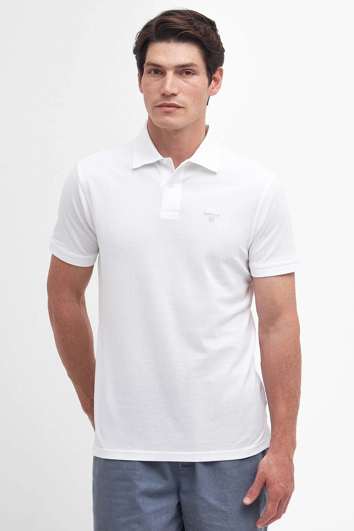 Lightweight Sports Polo Shirt - WHITE