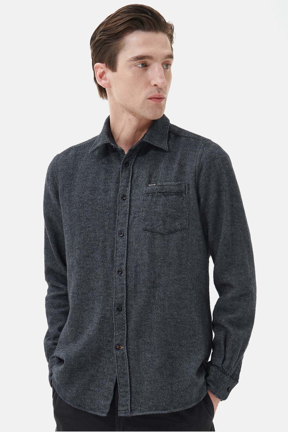 Robertson Tailored Shirt - GREY MARL