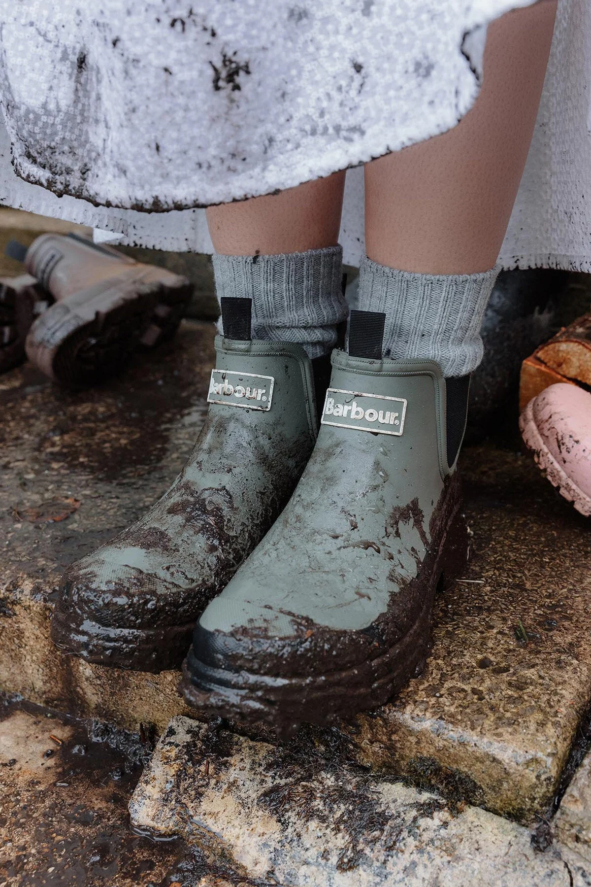 Nimbus Ankle Wellingtons - OLIVE/BLACK