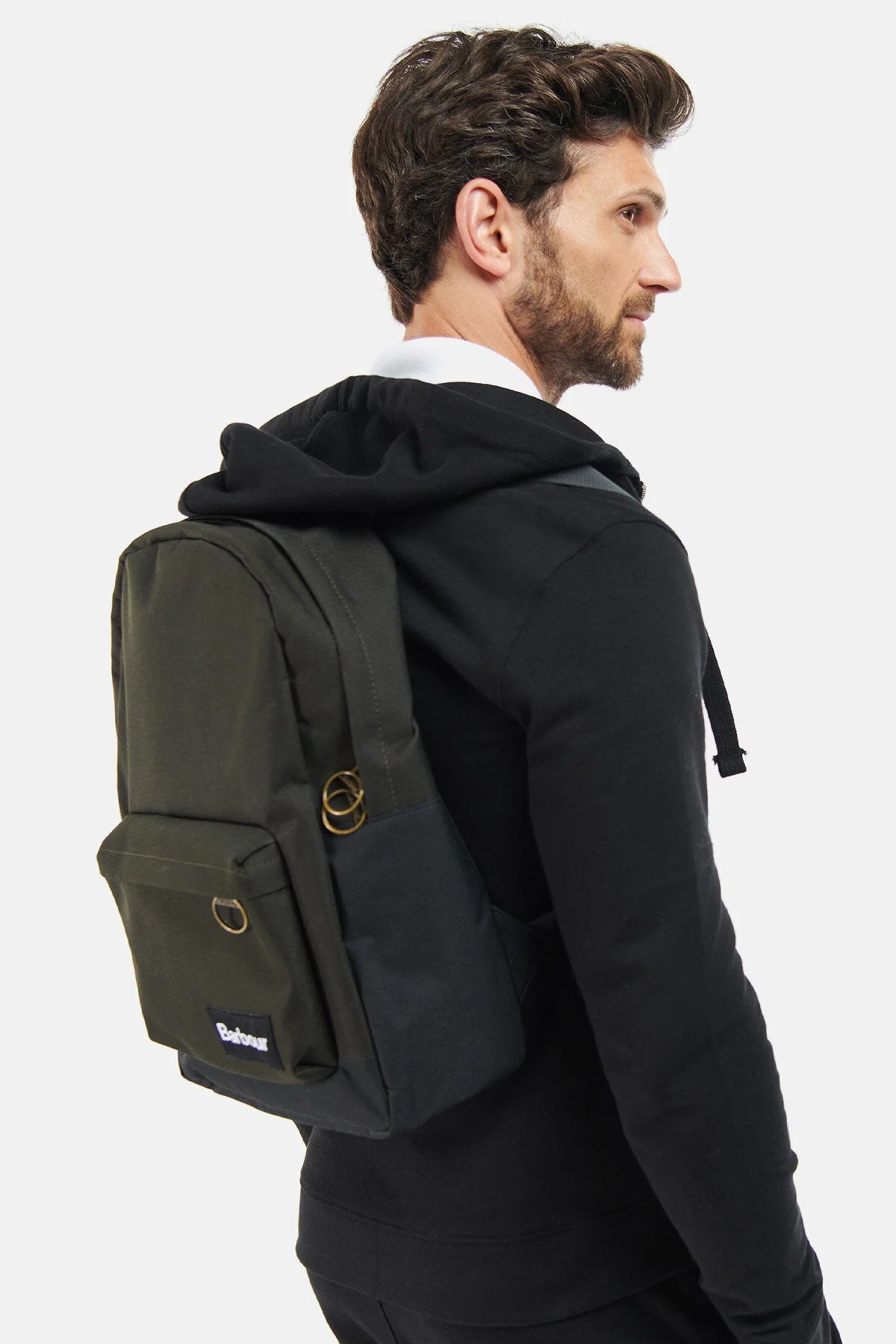 Highfield Canvas Backpack - NAVY/OLIVE