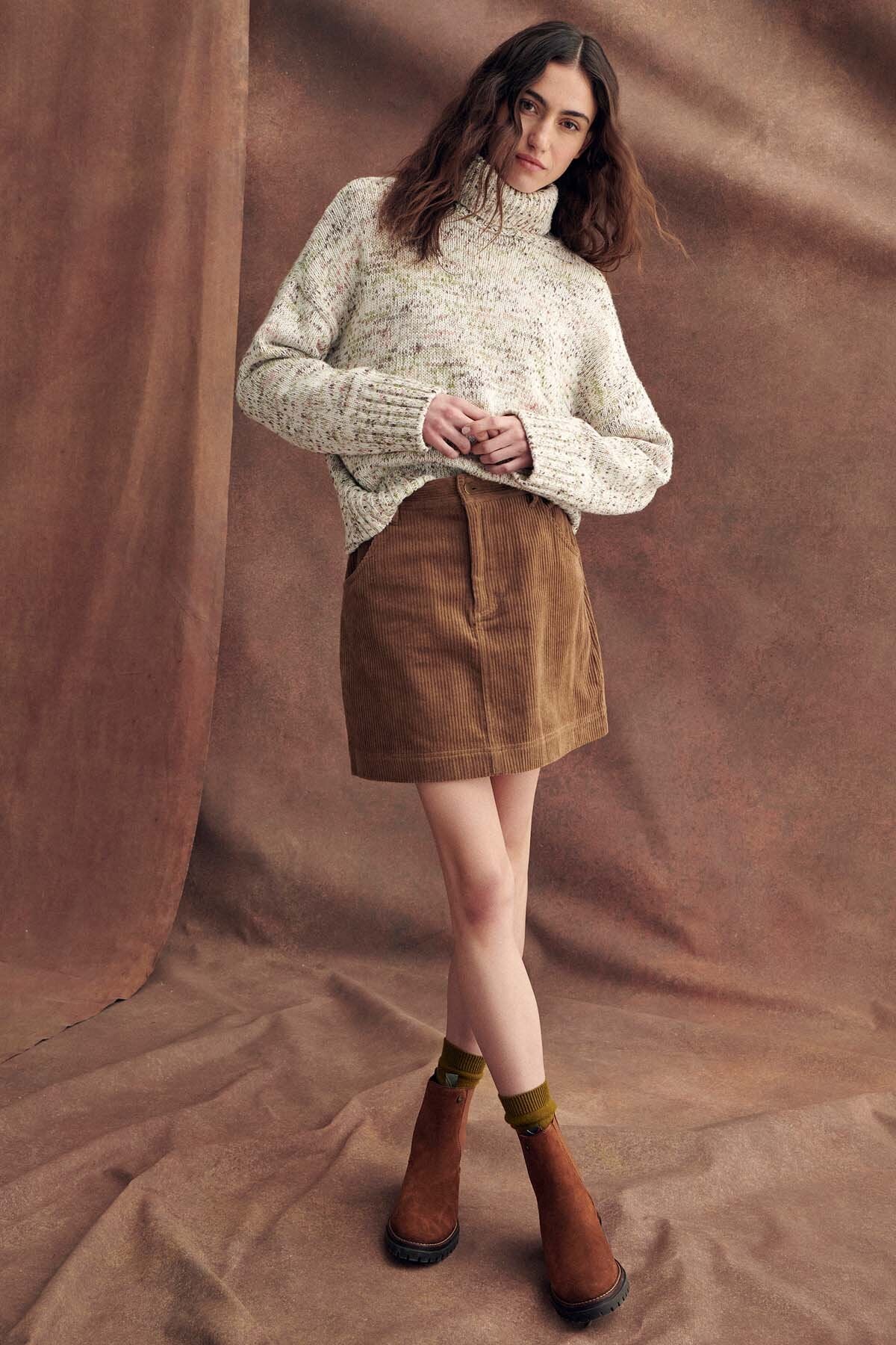 Oakfield Mini Skirt - TAUPE