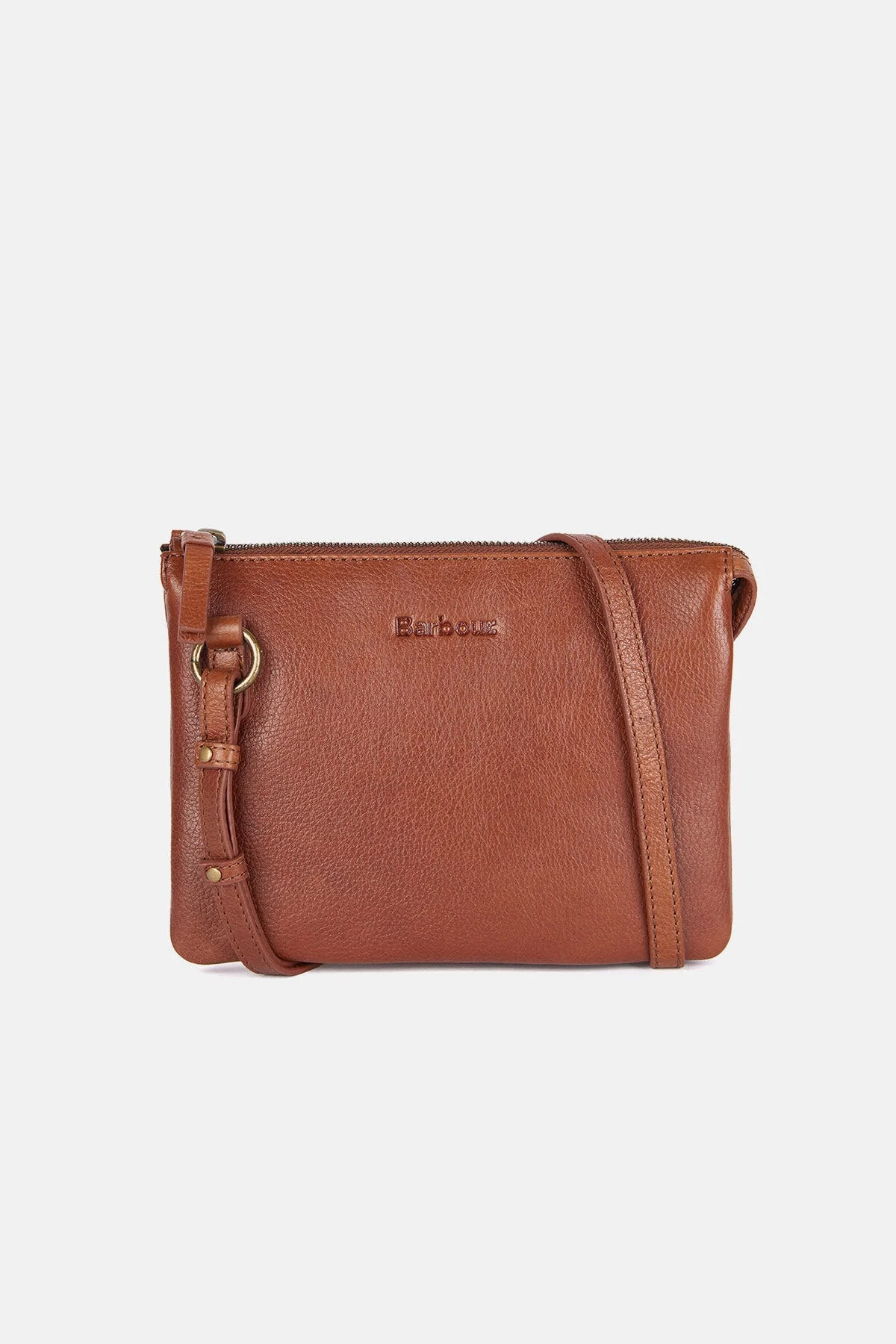 Lochy Leather Crossbody Bag - BROWN