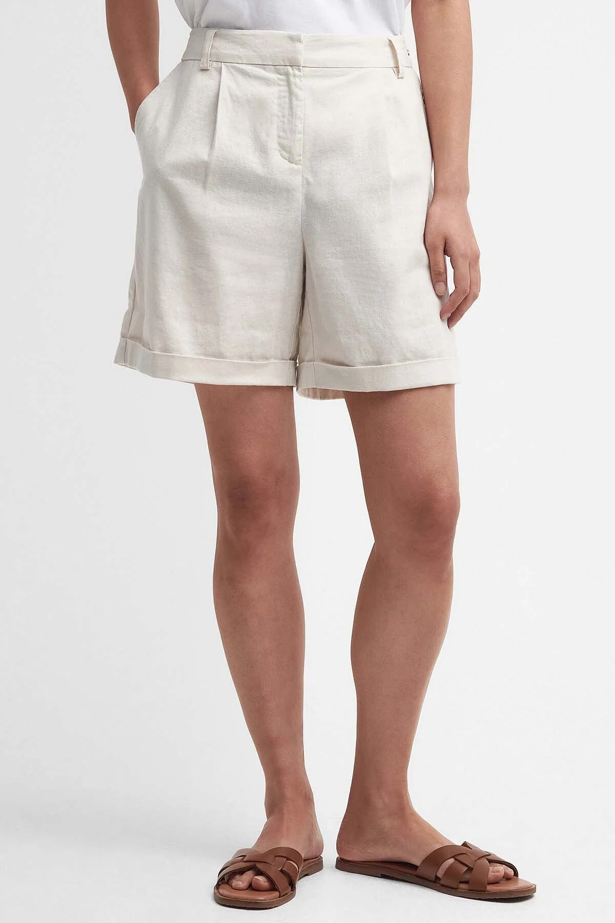 Daria Tailored Shorts - FRENCH OAK