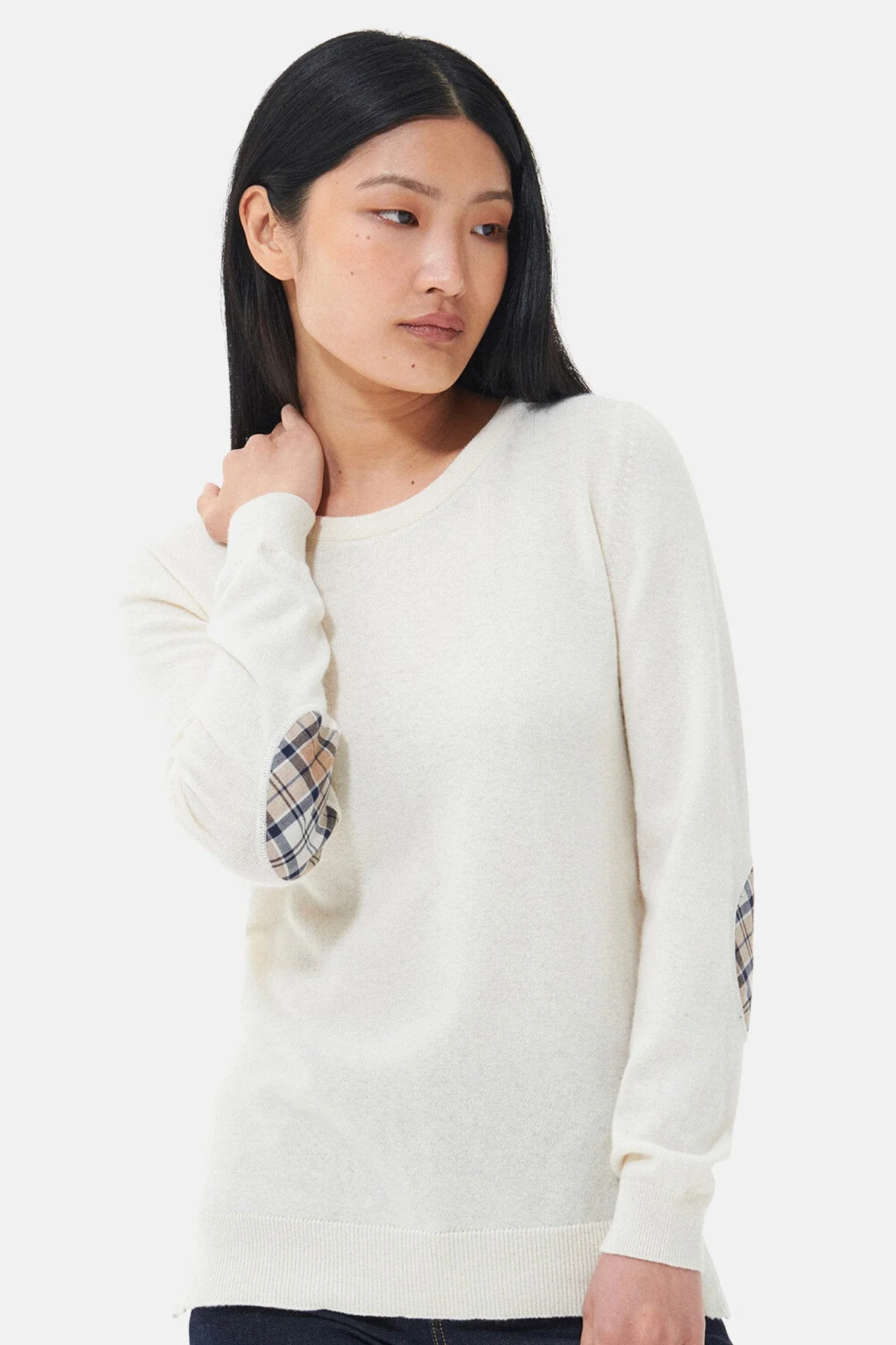 Pendle Crew Knit Sweatshirt - CREAM/FAWN