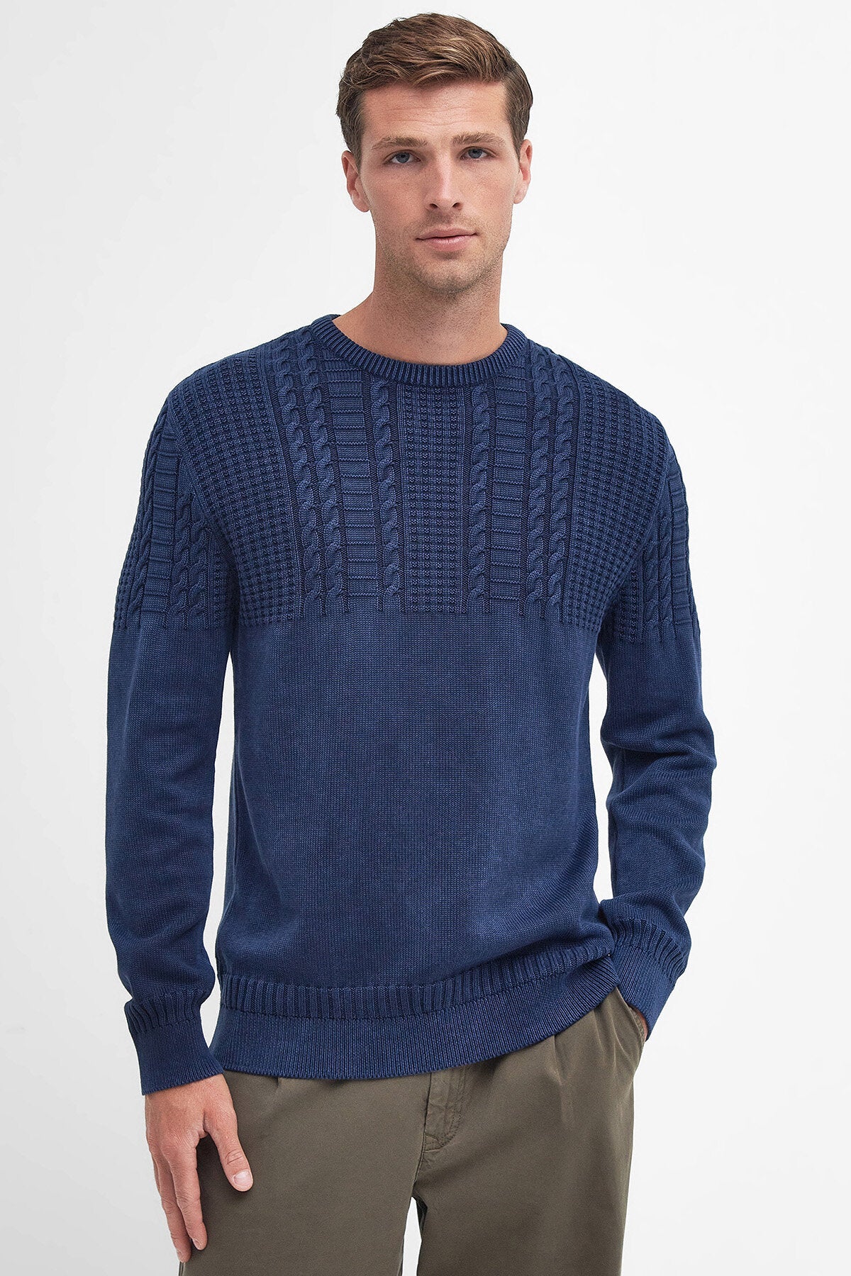 Ilderton Crew Neck Jumper - INDIGO