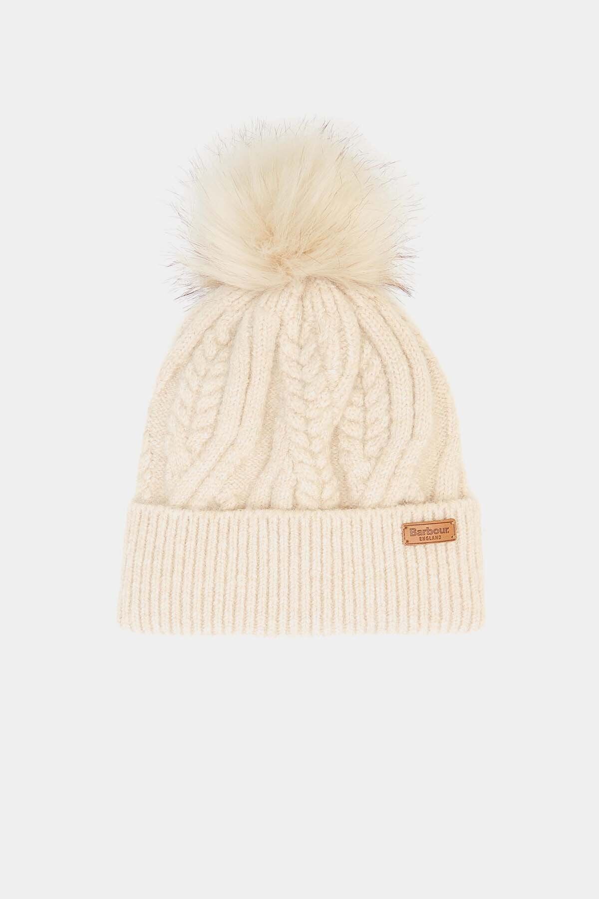 Elsdon Cable-Knit Beanie - EGGSHELL