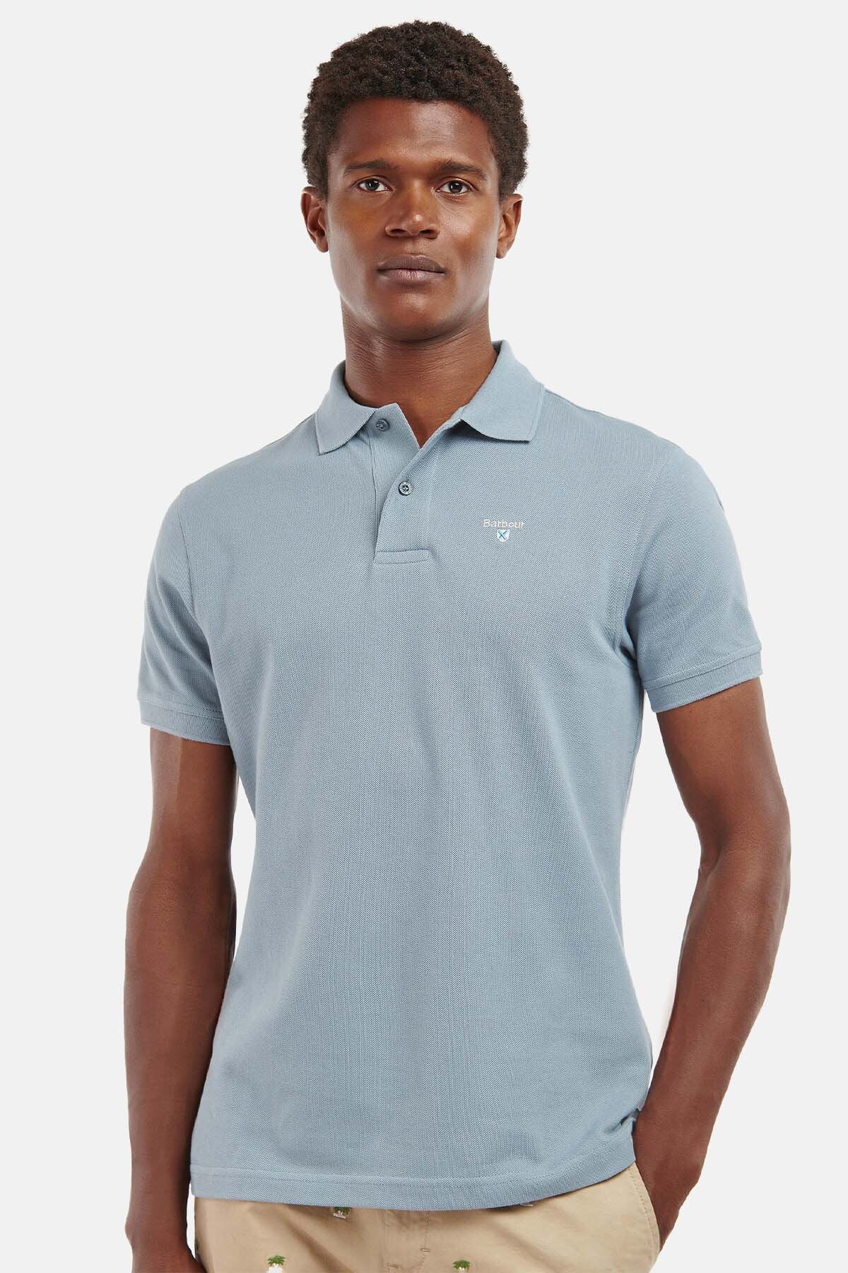 Sports Polo Shirt - WASHED BLUE