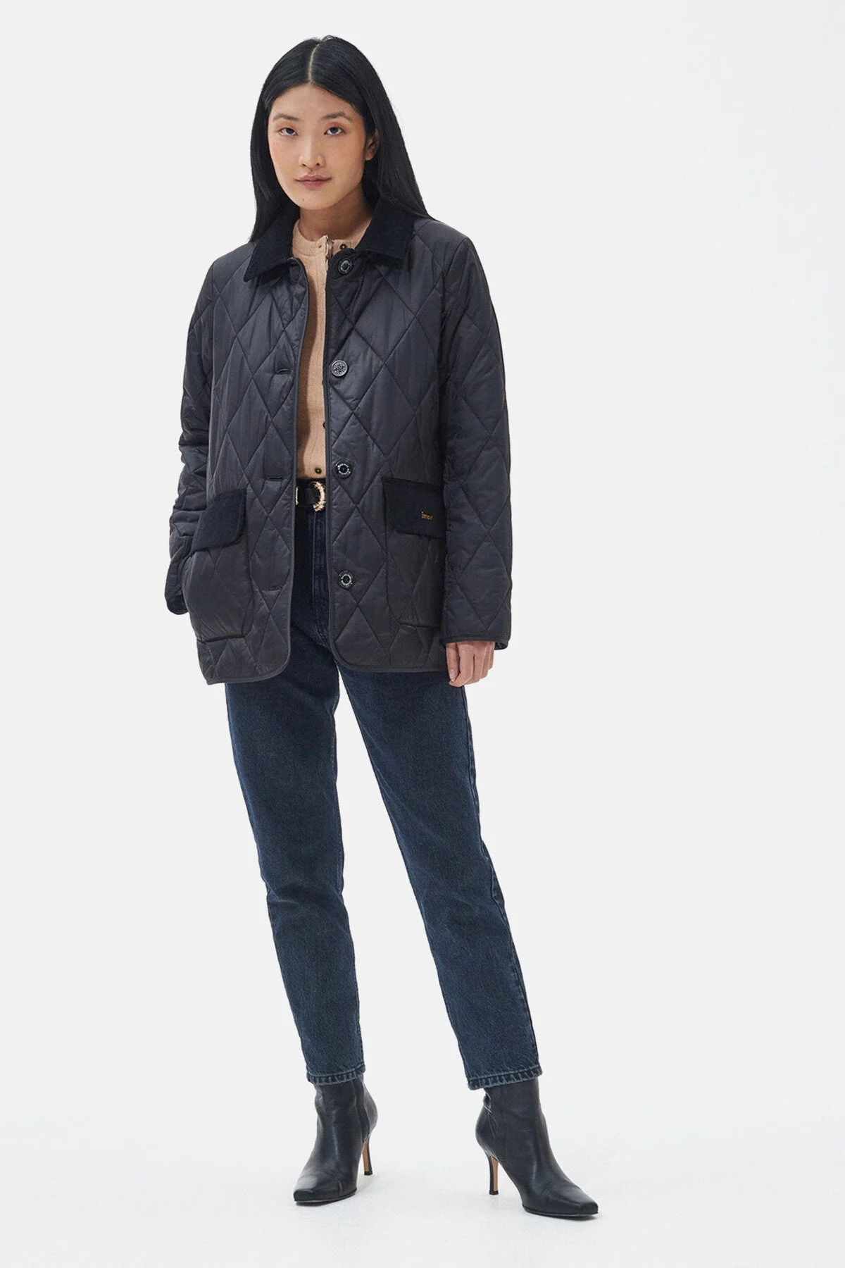 Bragar Quilted Jacket - BLACK/ANCIENT