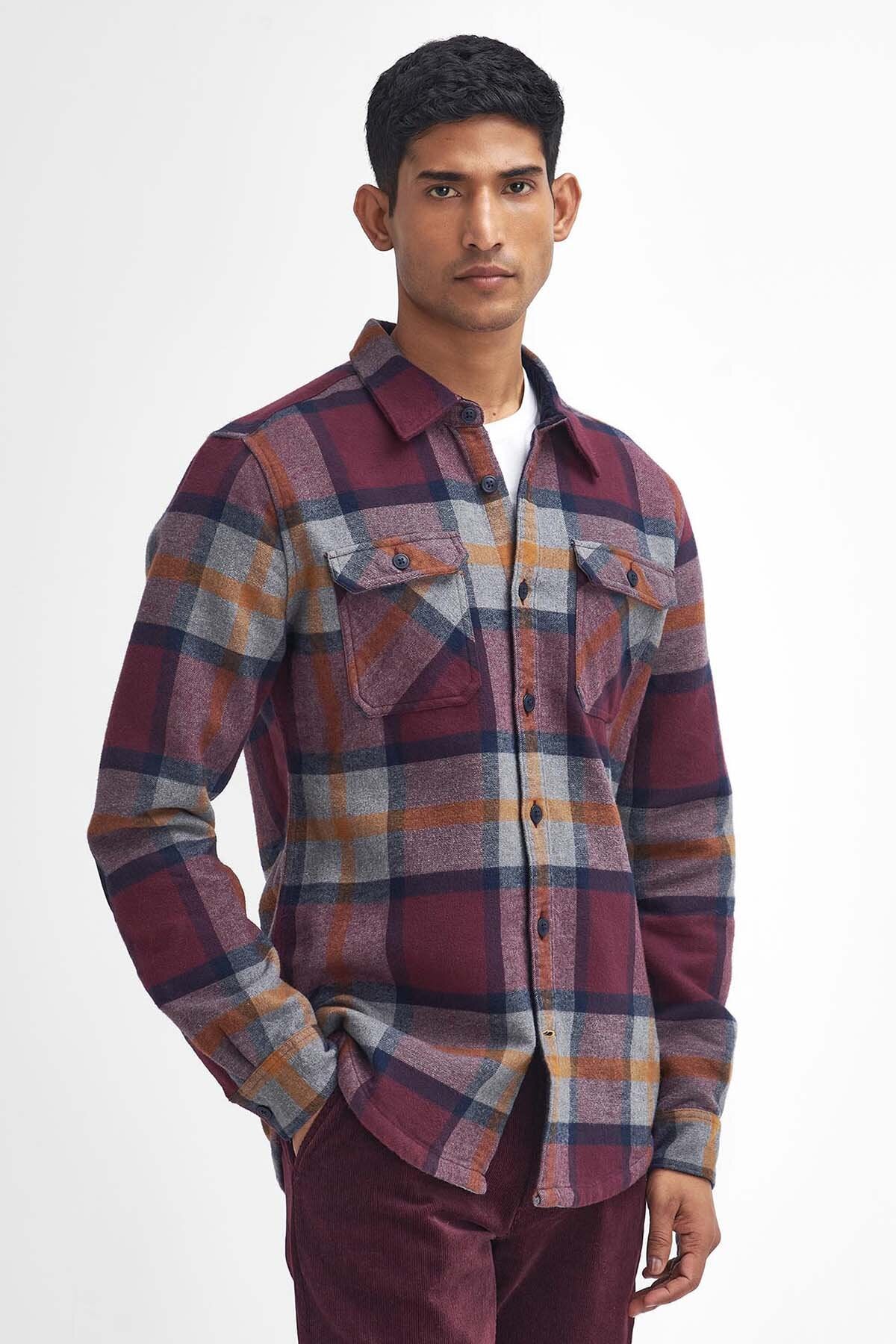 Rhobell Tailored Long-Sleeved Shirt - MERLOT